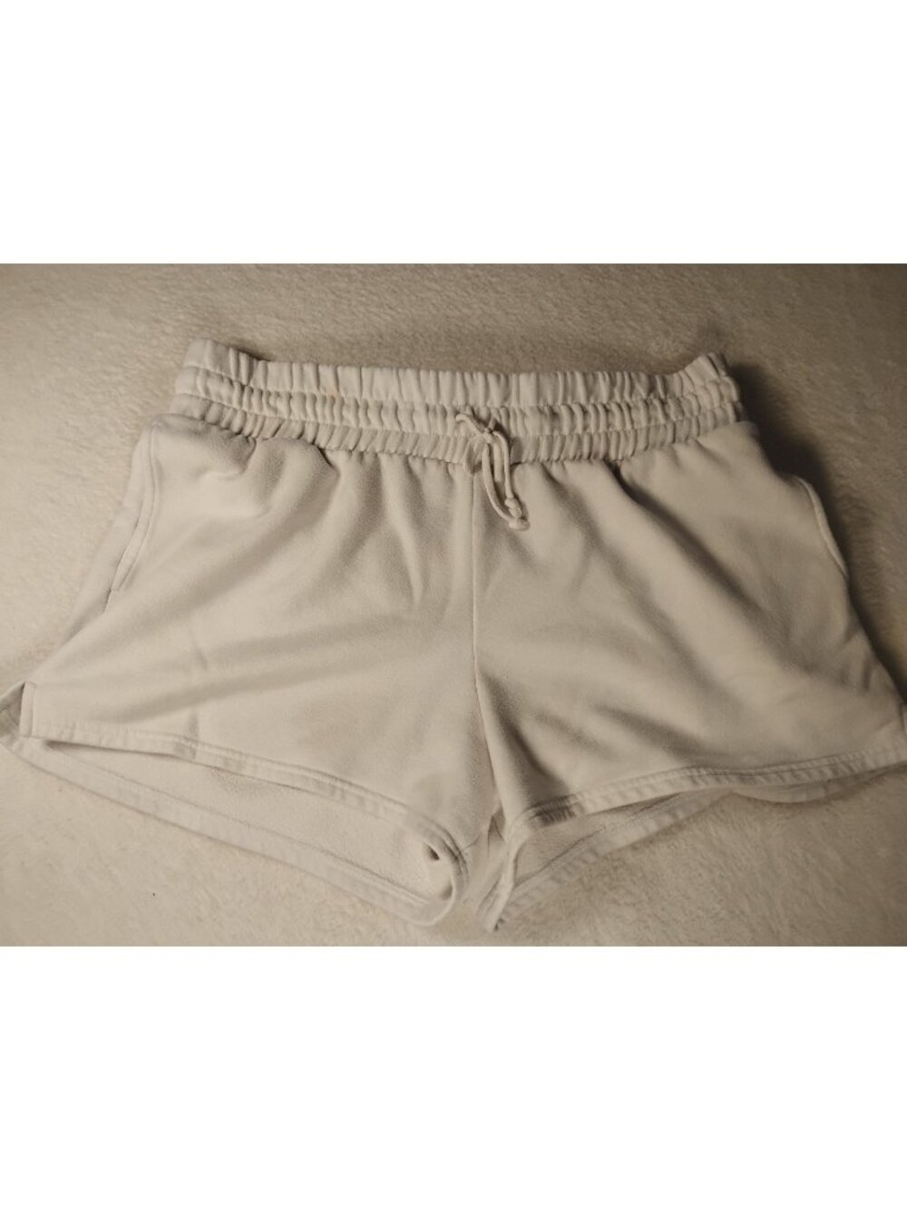 Wild Fable Sweat Shorts Pull On Drawstring Pockets Comfort White Size XL